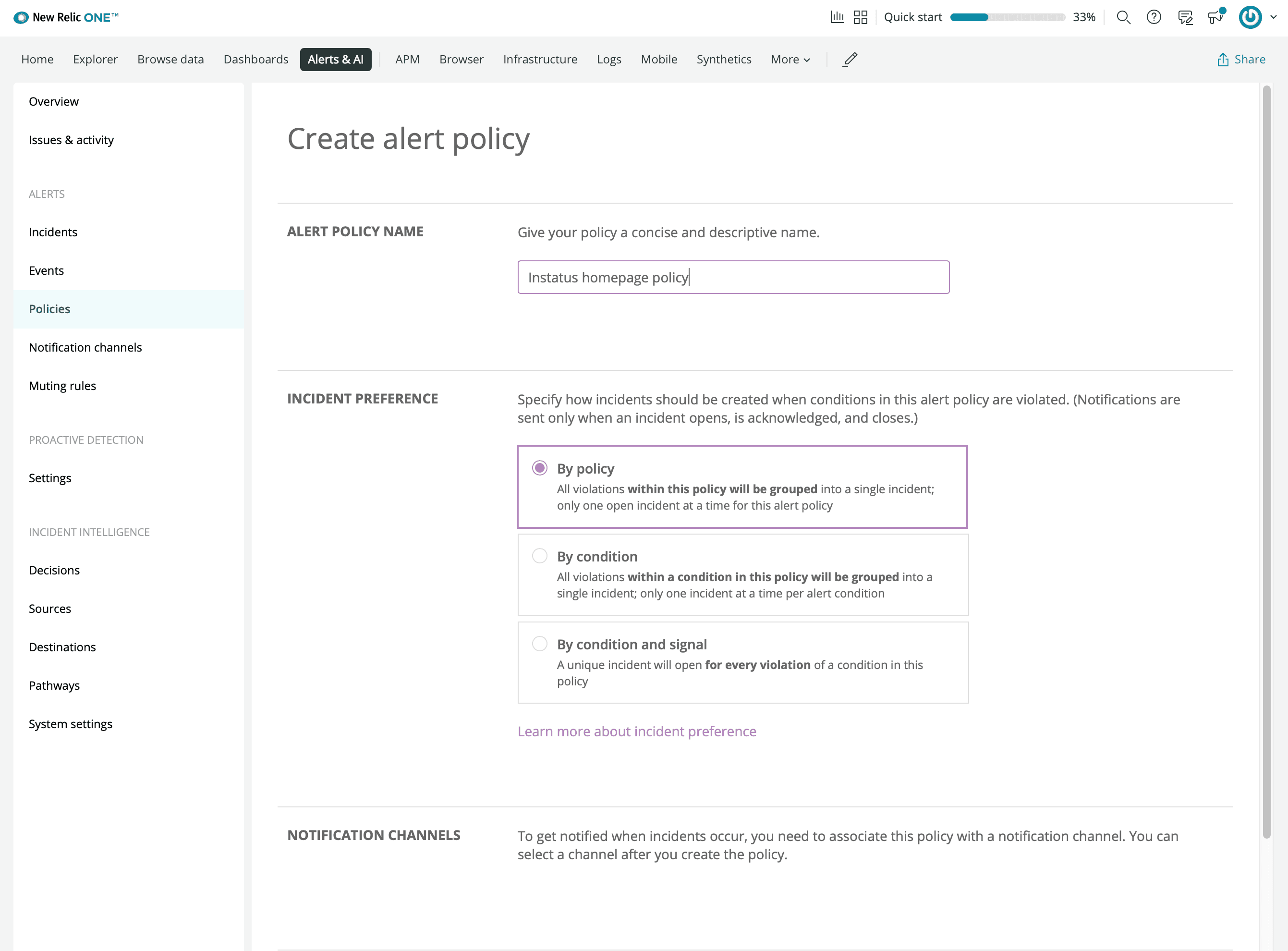 New Relic Synthetics