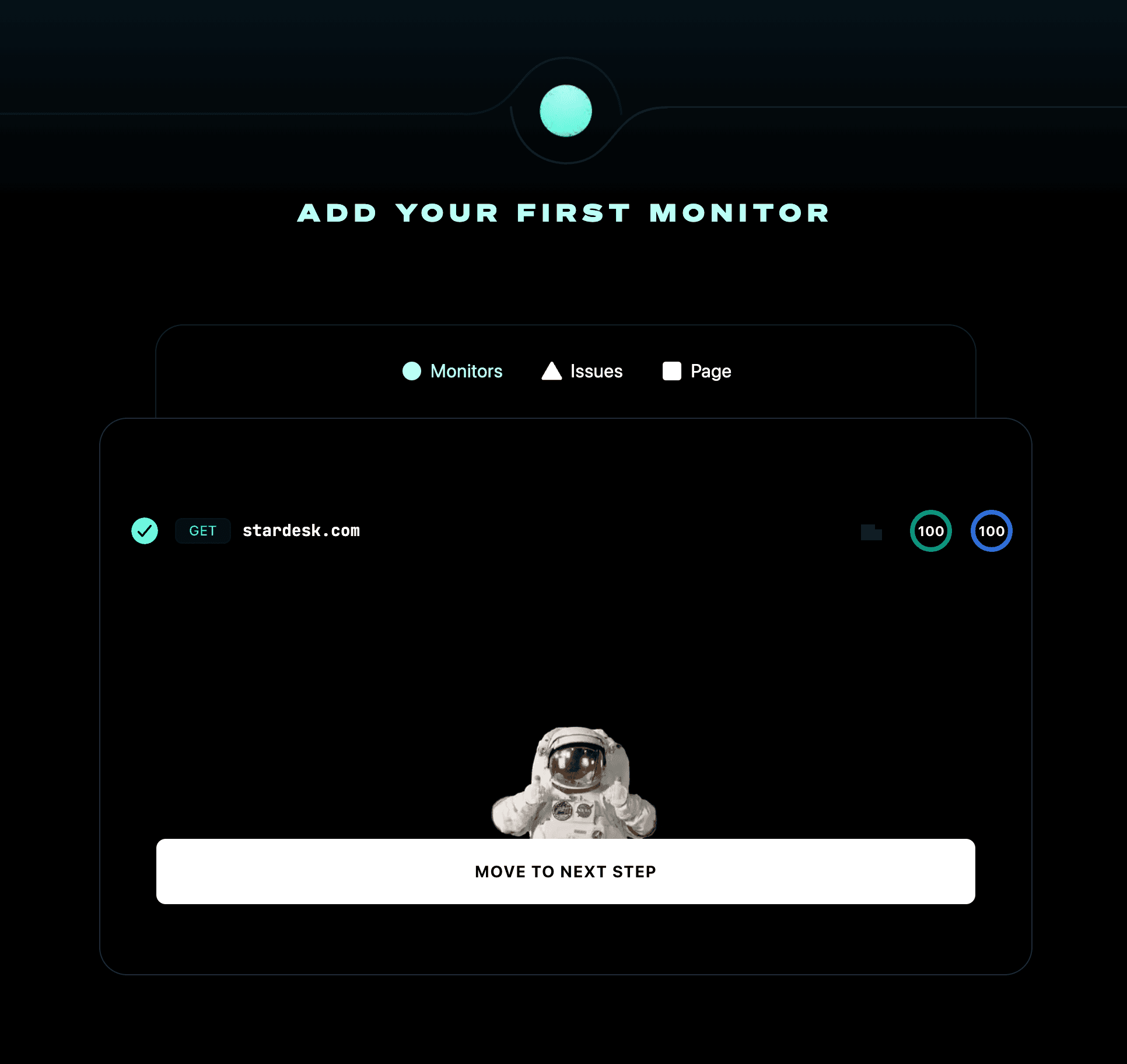 Status page created